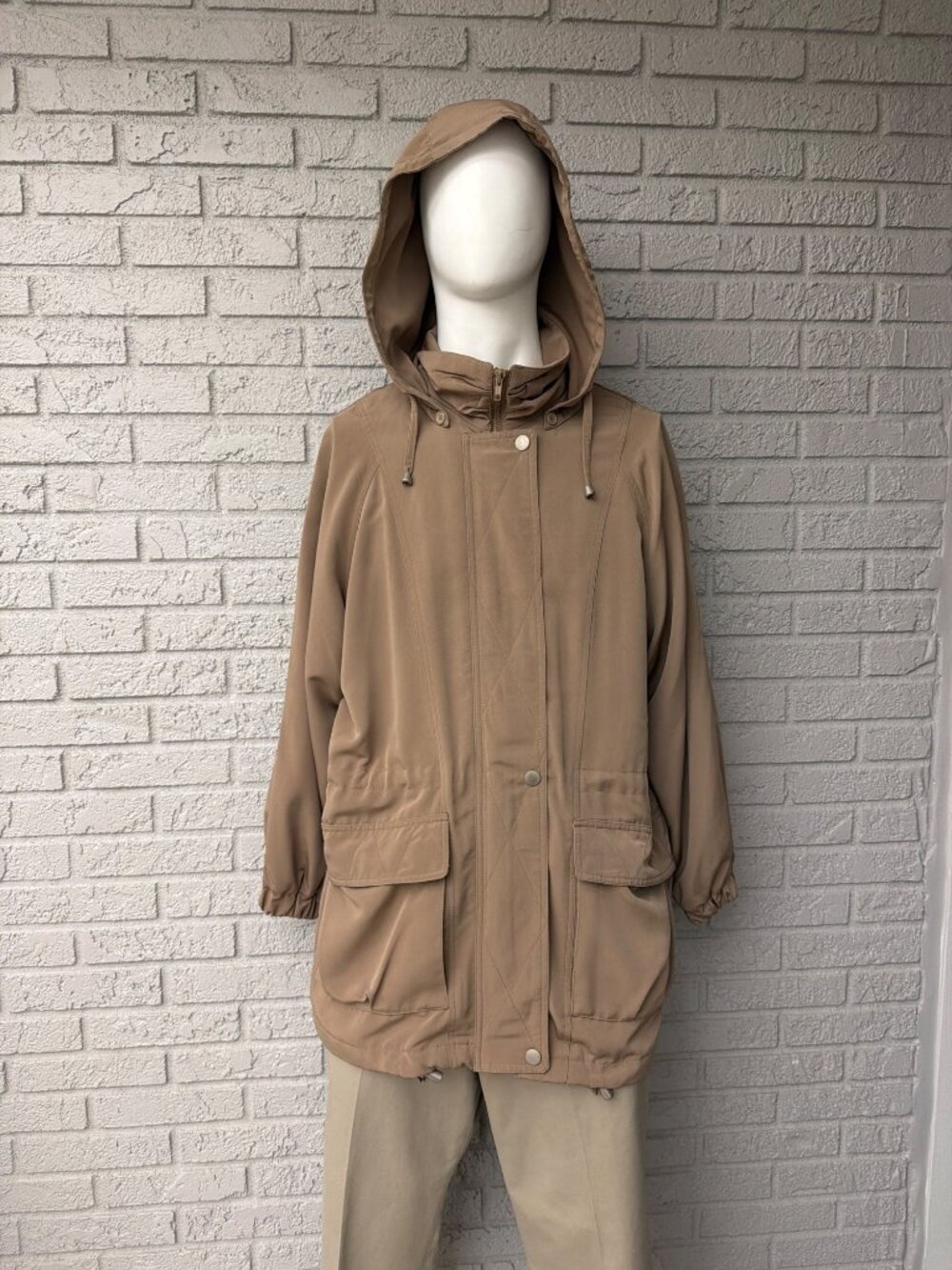 London Fog Limited Edition Men’s Detachable Hoodie Utility Rain Jacket Size L